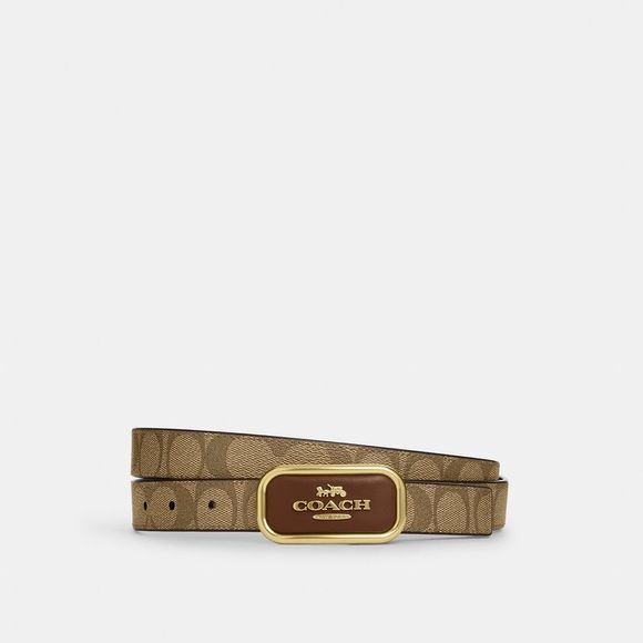 NWT Coach Outlet Signature Buckle Cut To Size Morgan Belt, 25 Mm - Picture 1 of 2